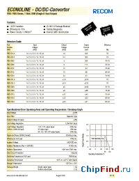 Datasheet RSS-053.3 manufacturer Recom